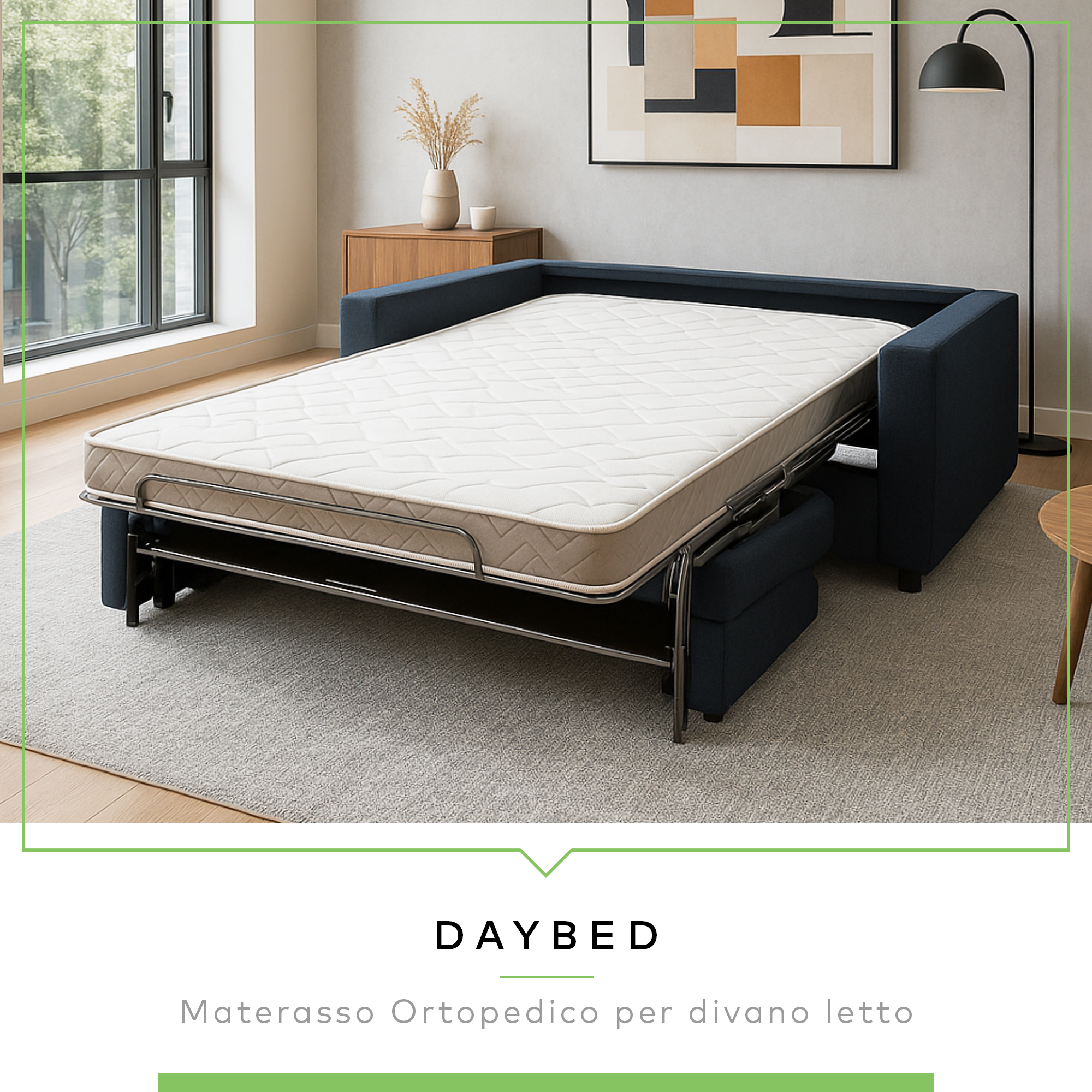 Materasso per divano letto alto 12 o 14 cm DAYBED - 1