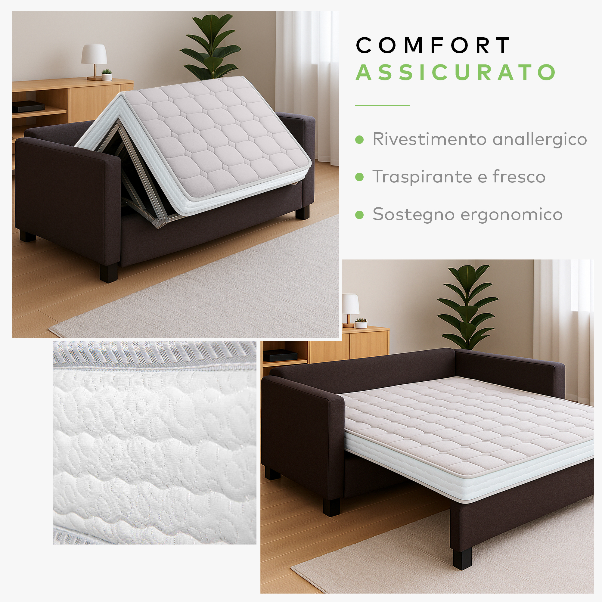 Materasso per divano letto alto 14 cm DAYBED - 2