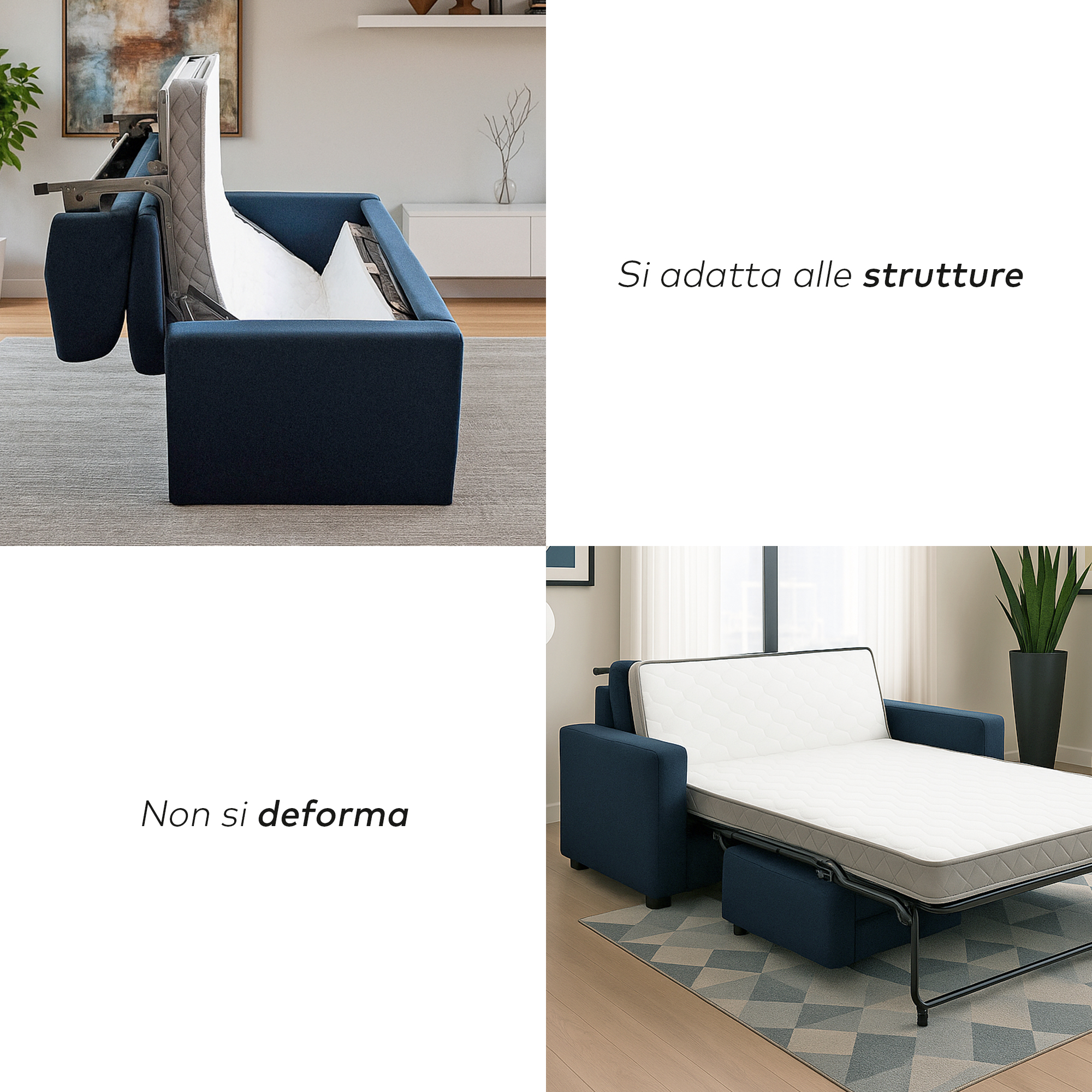 Materasso per divano letto alto 12 o 14 cm DAYBED - 2