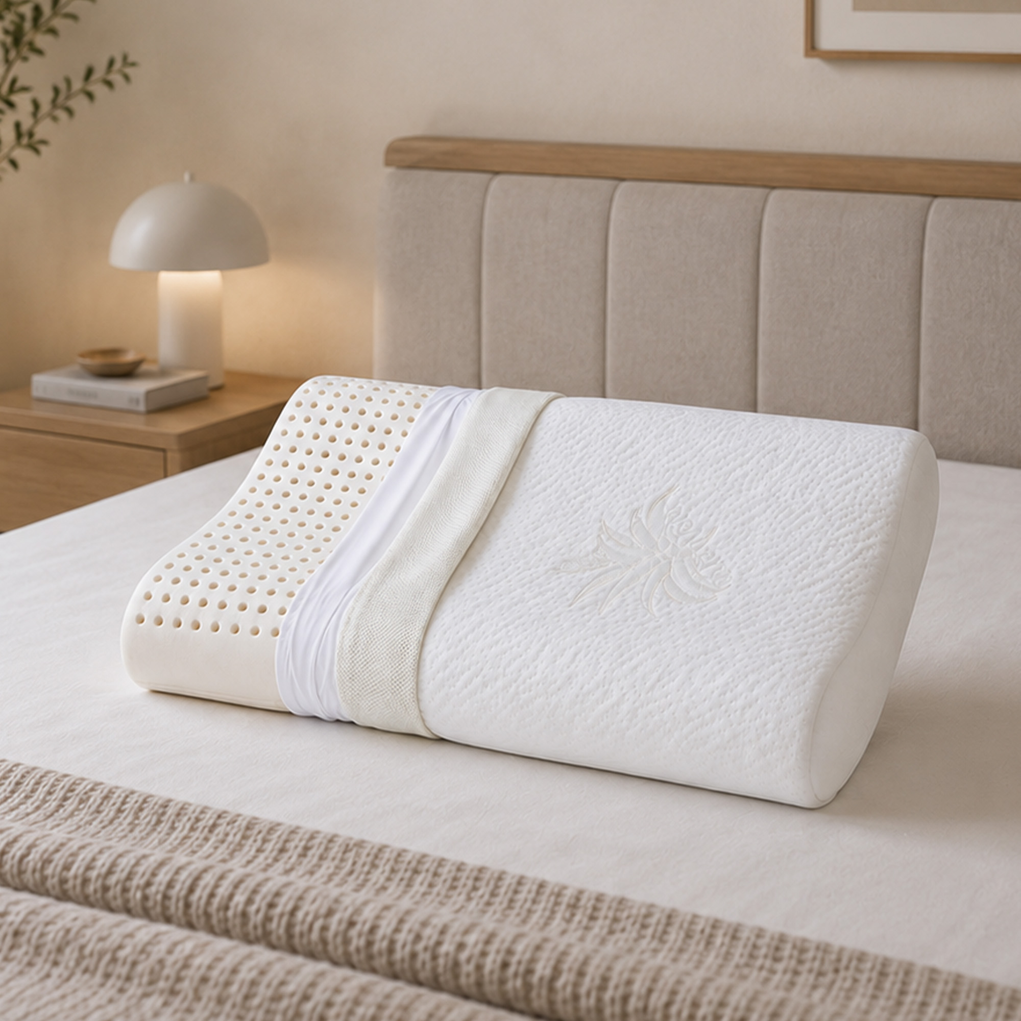 Cuscino Cervicale ONDA Memory tessuto ALOE VERA - 2