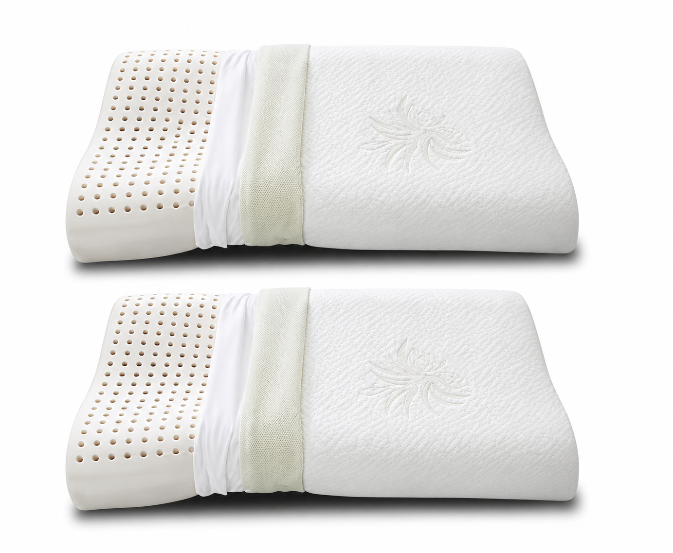 Cuscino Cervicale ONDA Memory tessuto ALOE VERA - 0