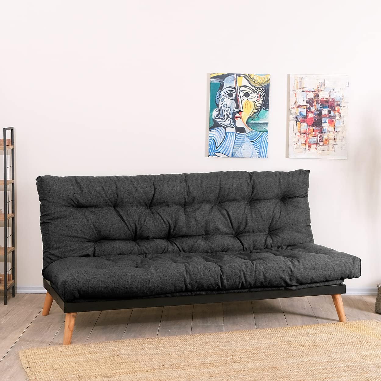 Divano Letto Futon trasformabile in Divano click clack con letto matrimoniale | Sakè - 12