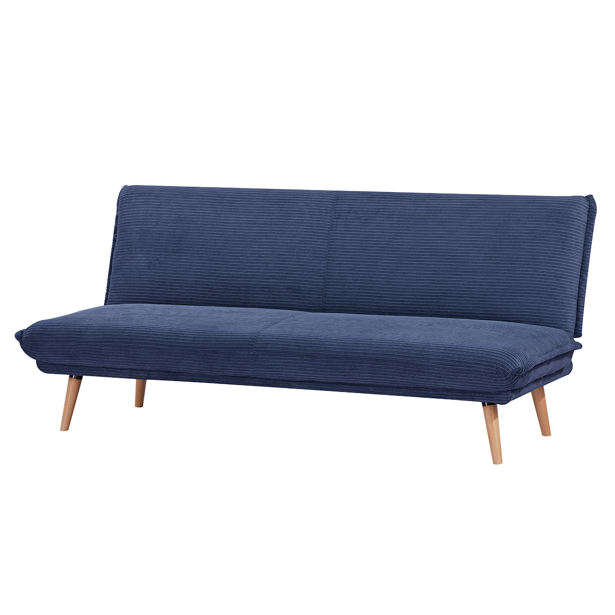 Divano letto 3 posti Clic Clac trasformabile in materasso | Click Velvet Blue - 2 Divano letto 3 posti Clic Clac trasformabile in materasso | Click Velvet Blue - 2