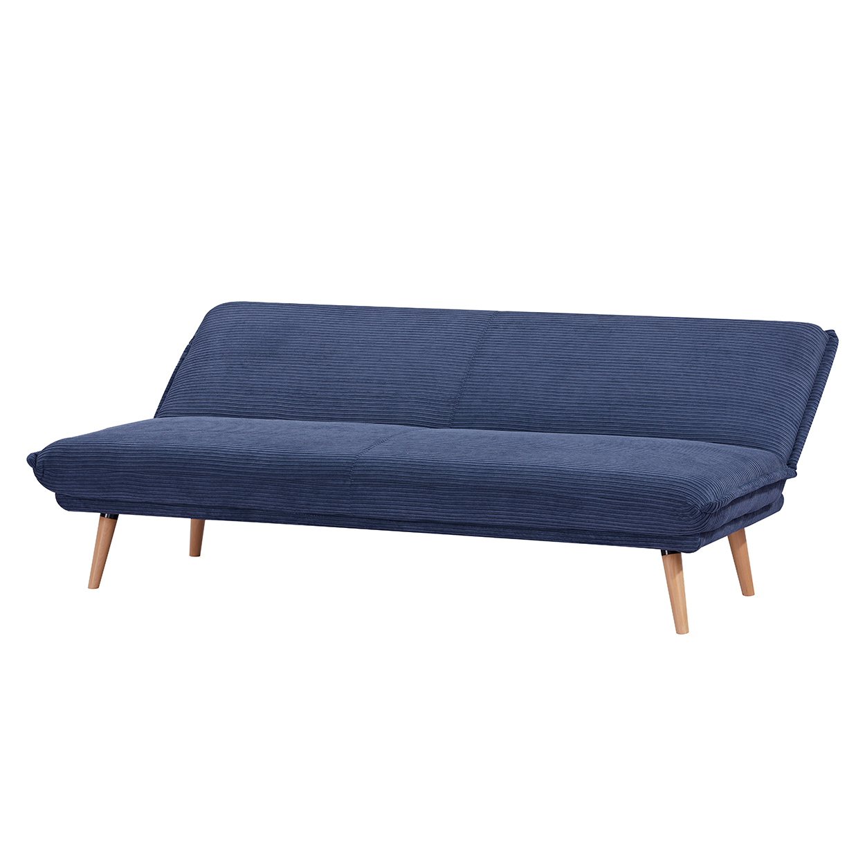 Divano letto 3 posti Clic Clac trasformabile in materasso | Click Velvet Blue - 3 Divano letto 3 posti Clic Clac trasformabile in materasso | Click Velvet Blue - 3