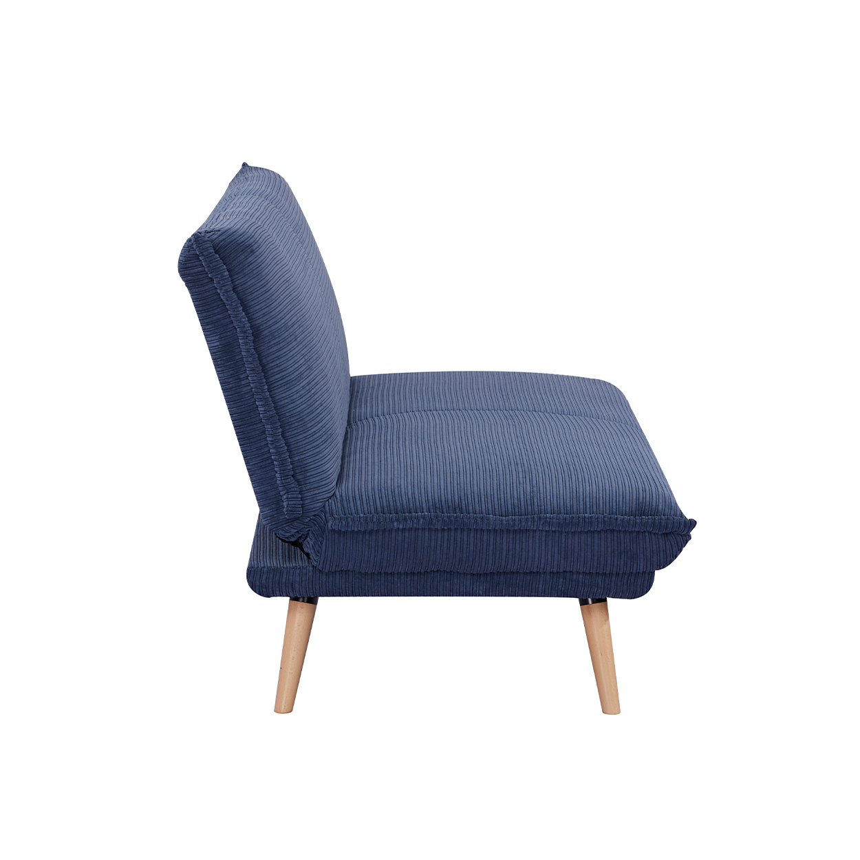 Divano letto 3 posti Clic Clac trasformabile in materasso | Click Velvet Blue - 0 Divano letto 3 posti Clic Clac trasformabile in materasso | Click Velvet Blue - 0