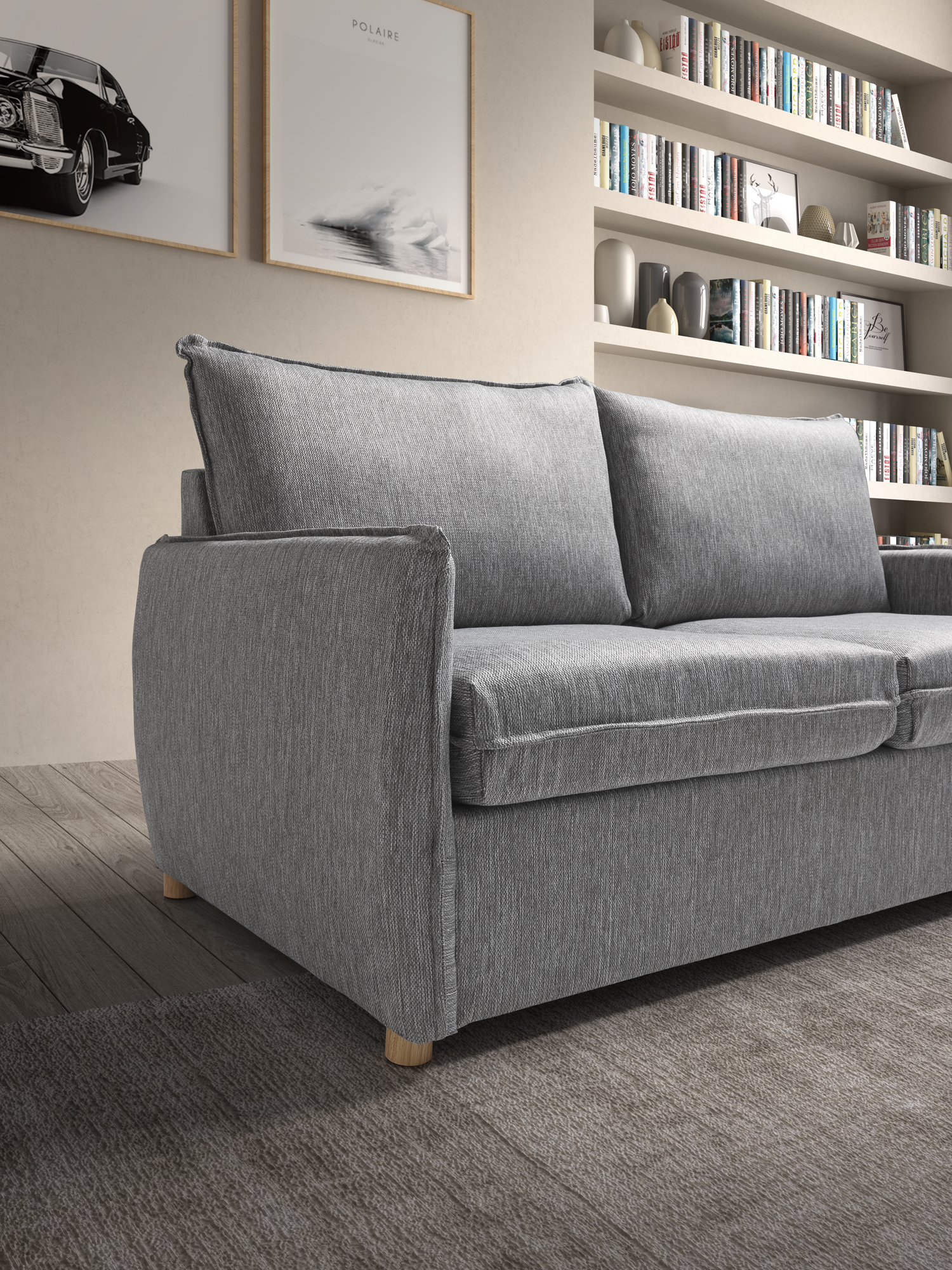 Divano Letto con Materasso Matrimoniale Memory GRACE - 7