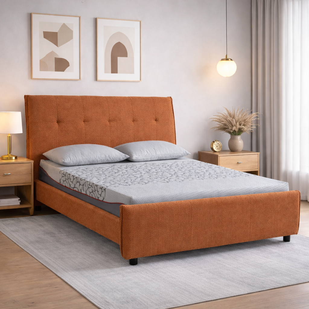 KIT Letto Matrimoniale DALLAS con Materasso MILLENIUM