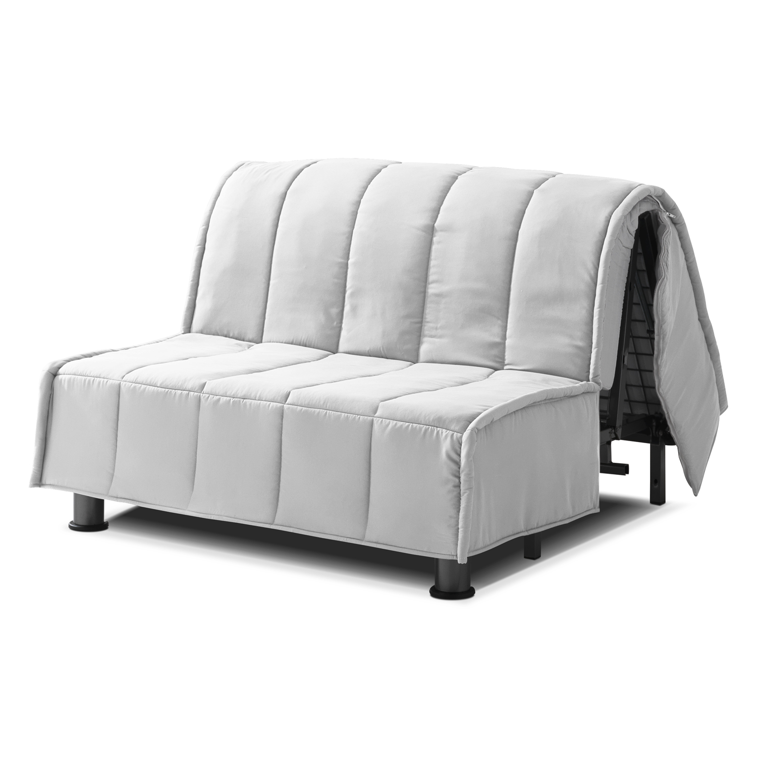 Copertura Divano Letto + Cuscini EVENING 120x190 cm Bianco