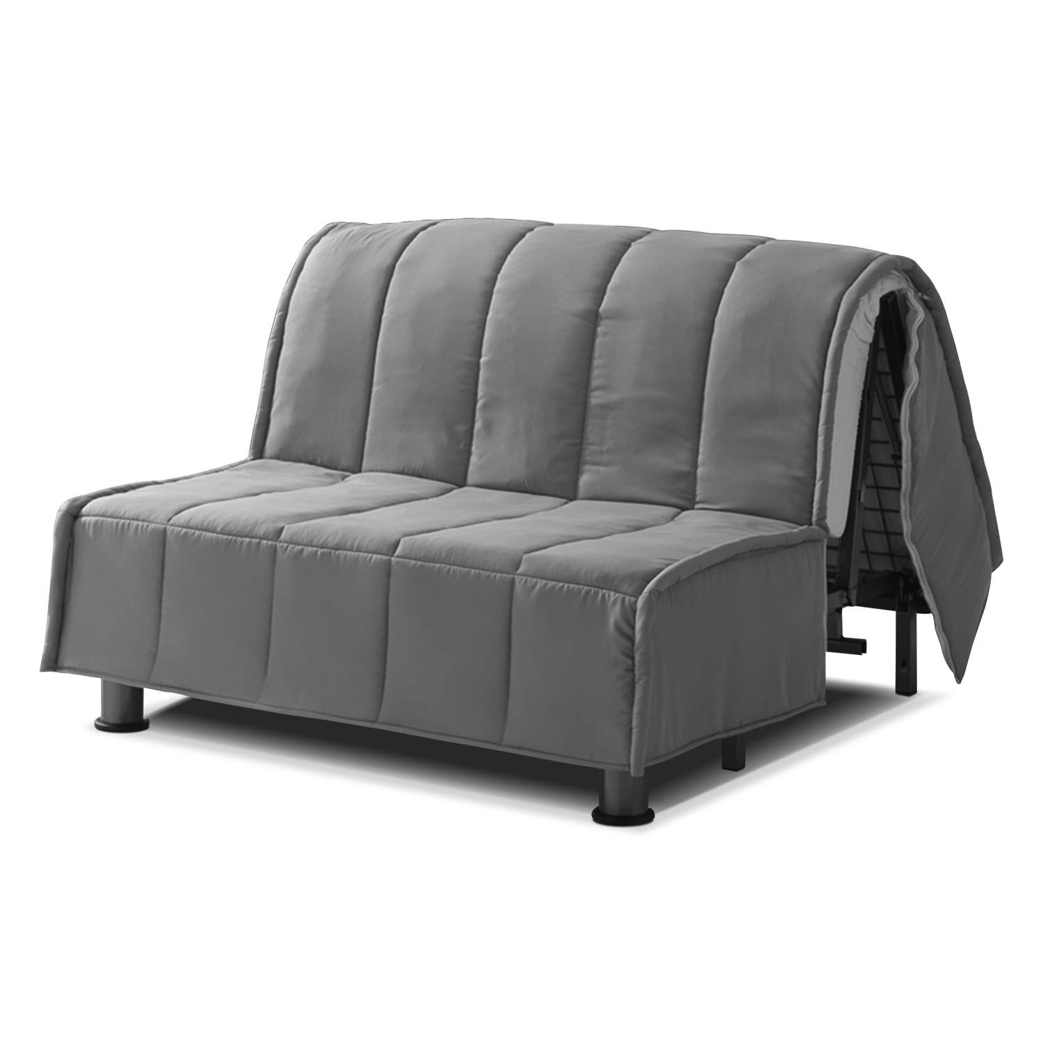 Copertura Divano Letto + Cuscini EVENING 120x190 cm Grigio
