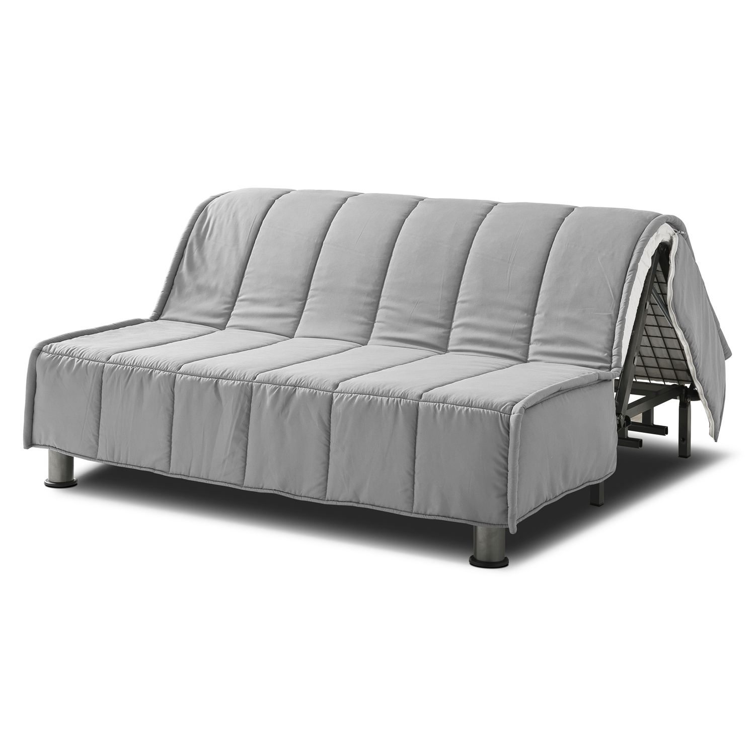 Copertura Divano Letto + Cuscini EVENING 140x190 cm Grigio
