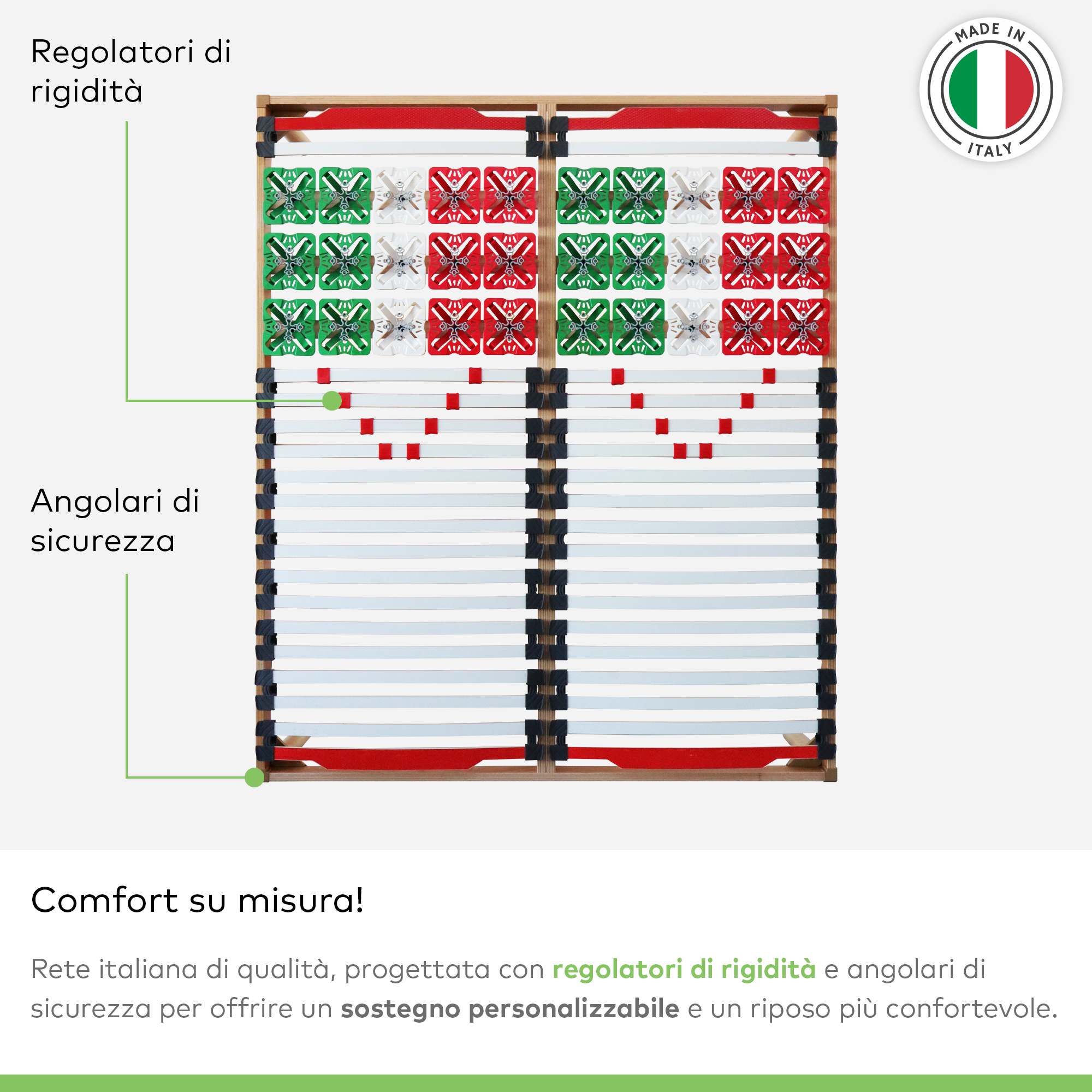 Rete Letto a Doghe in Legno FUTURA - 6