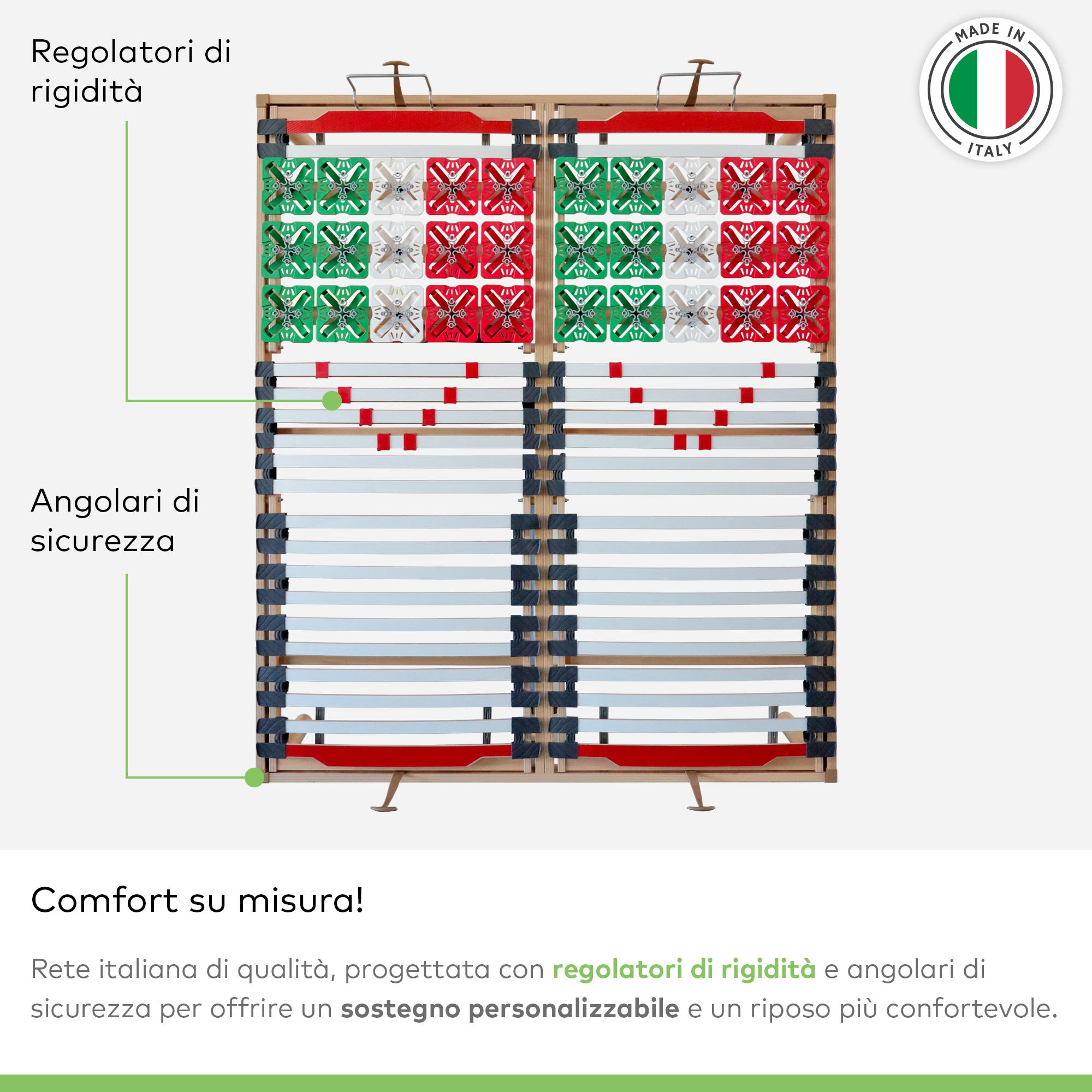 Rete a Doghe in Legno Manuale FUTURA - 1