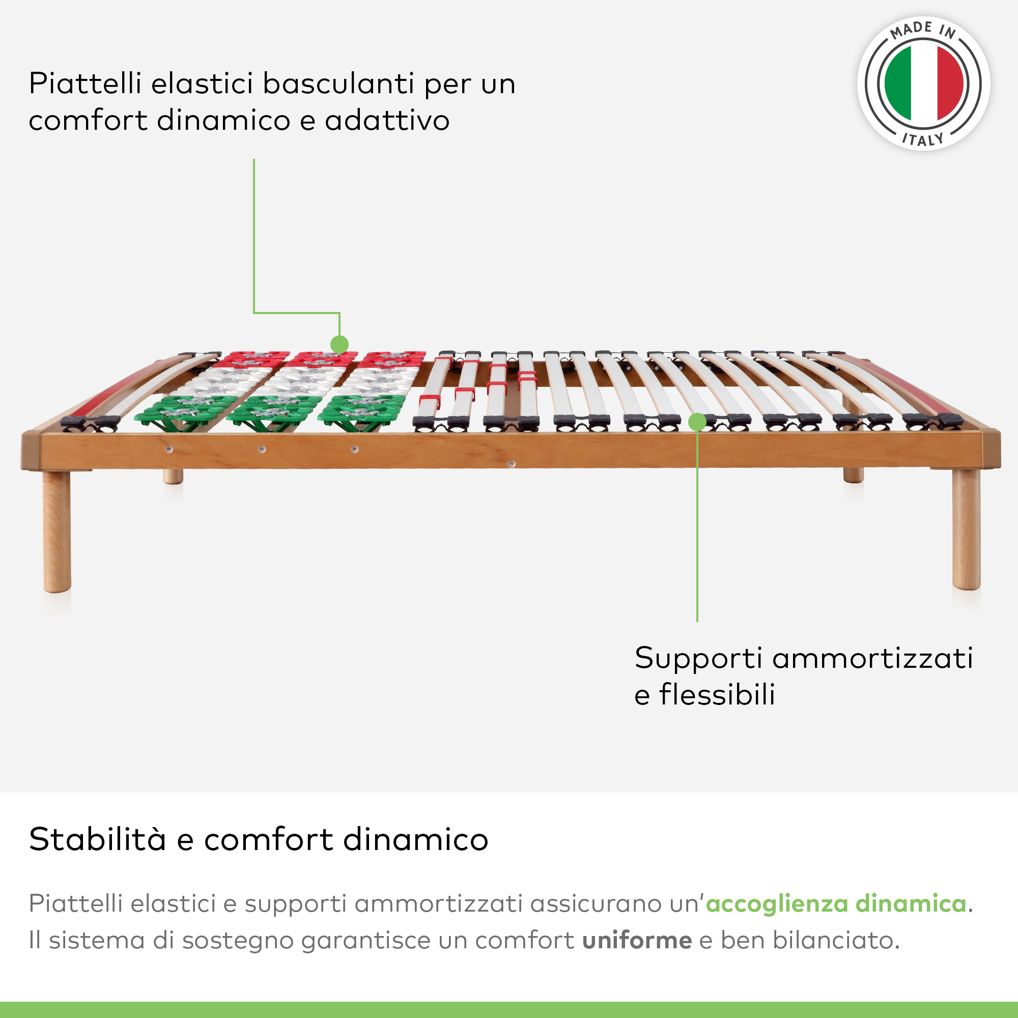 Rete Letto a Doghe in Legno FUTURA - 2