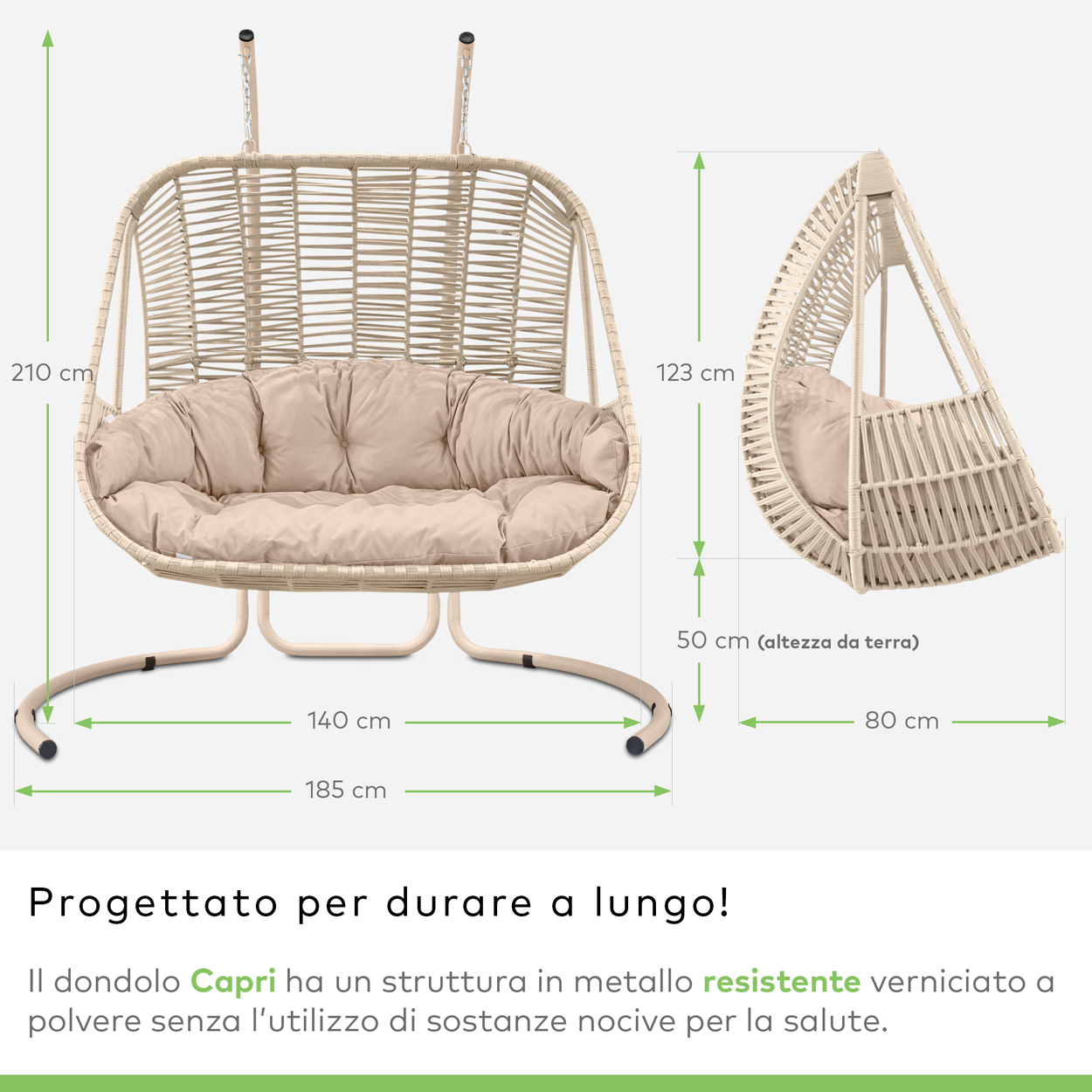 Dondolo 2 Posti CAPRI - 9